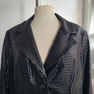 NWT - Alberto Makali Black Beaded Deluxe Jacket (Size 14)